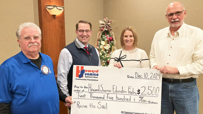 H-S Optimist Club supports HSEF’s ‘Raise the Sail’