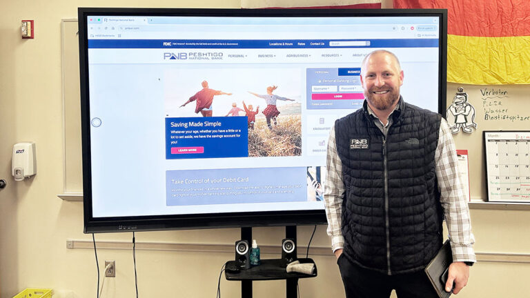 Scott Jandrin inspires future business leaders at Bay Port High School