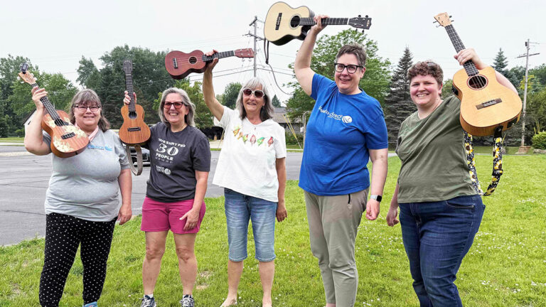 Free outdoor Uke & Guitar Jam Sessions start at Suamico Church this Monday